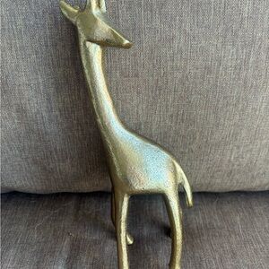 Gold Giraffe Figurine
